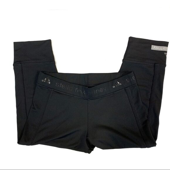 Stella McCartney Adidas black Capri gym leggings S - Picture 3 of 14